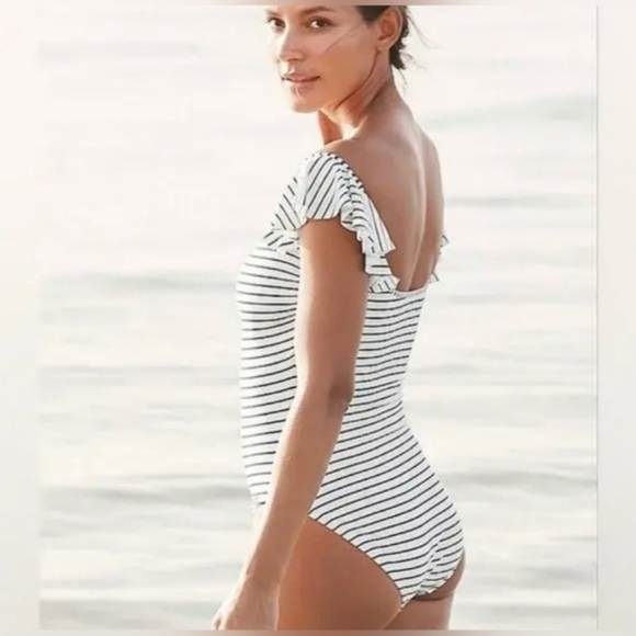 Vince Camuto Stripped One Piece Swimsuit - Picture 8 of 9